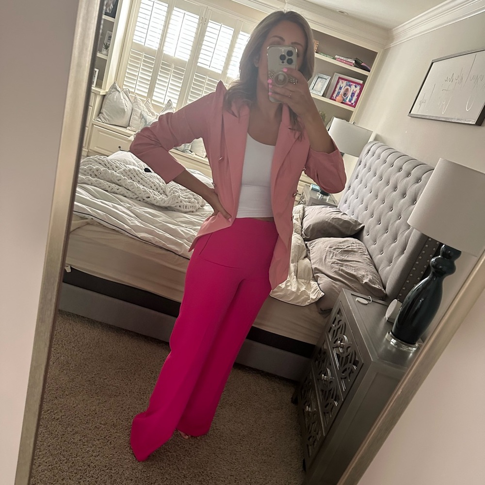 Zara Pink Wide Legged Trouser Pant